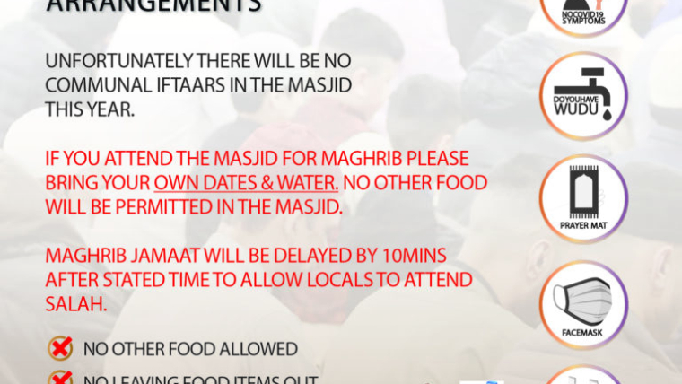 Maghrib + No Communal Iftar This Year
