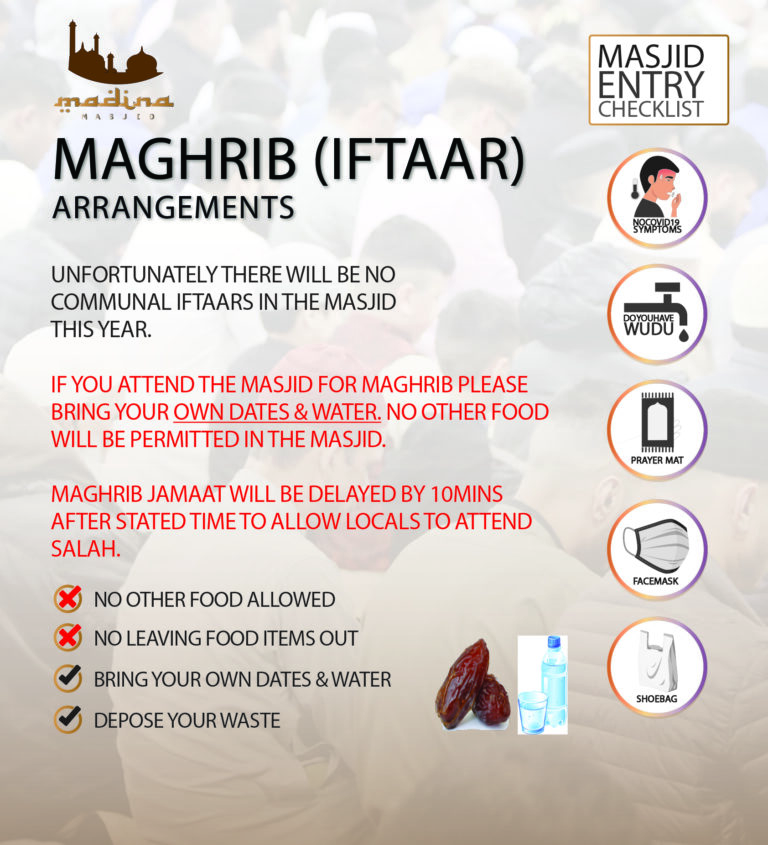 Maghrib + No Communal Iftar This Year
